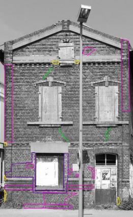 Kartierung der Fassade