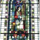 Kirchenfenster aus St. Stephanus - Heilige Cäcilia von Rom