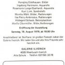 Einladung der Galerie Ilverich zur Ausstellung