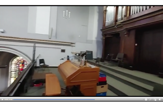 Orgelempore (Screenshot aus dem Video)