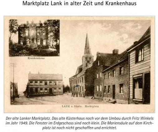 Marktplatz und Krankenhaus in alter Zeit