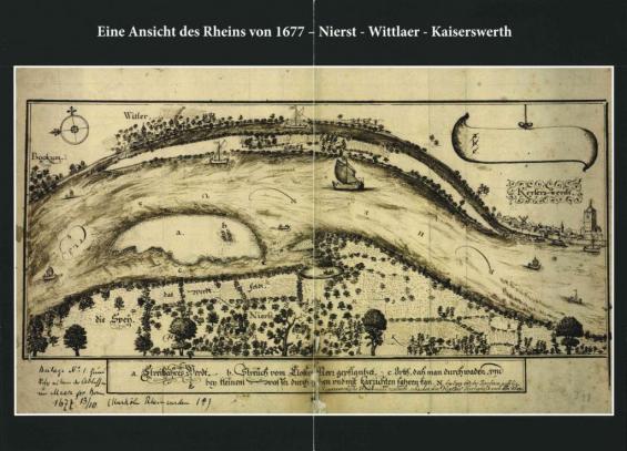 Eine Ansicht des Rheins von 1677 - Nierst - Wittlaer ? Kaiserswerth